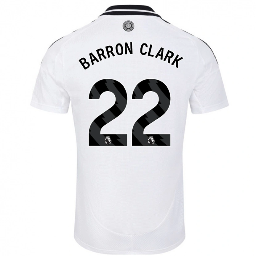 Danxen Enfant Maillot Betty Barron-Clark #22 Blanc Tenues Domicile 2024/25 T-Shirt