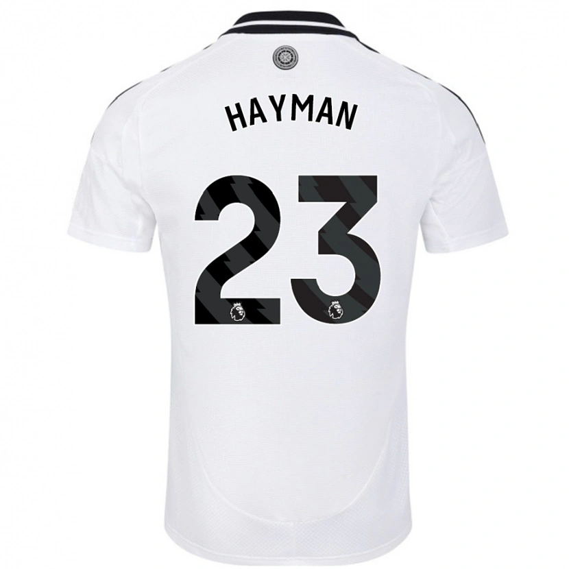 Danxen Enfant Maillot Alex Hayman #23 Blanc Tenues Domicile 2024/25 T-Shirt