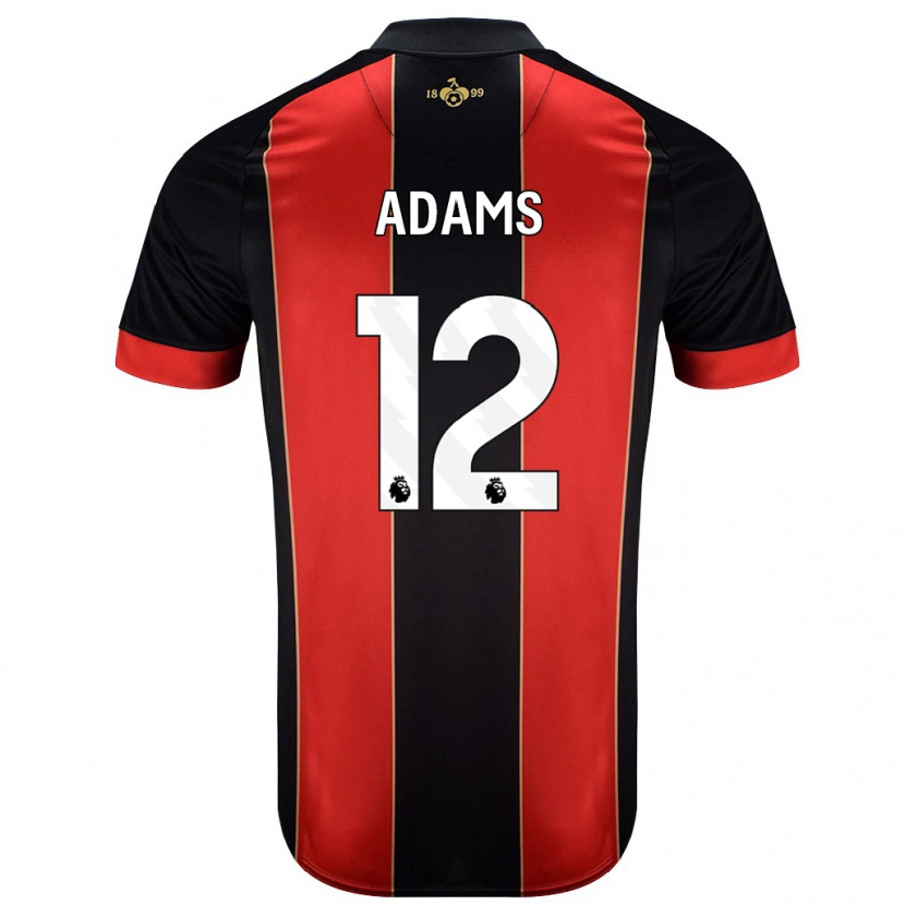 Danxen Enfant Maillot Tyler Adams #12 Rouge Noir Tenues Domicile 2024/25 T-Shirt