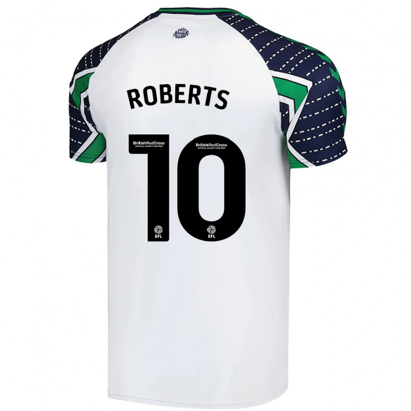 Danxen Enfant Maillot Patrick Roberts #10 Blanc Tenues Extérieur 2024/25 T-Shirt