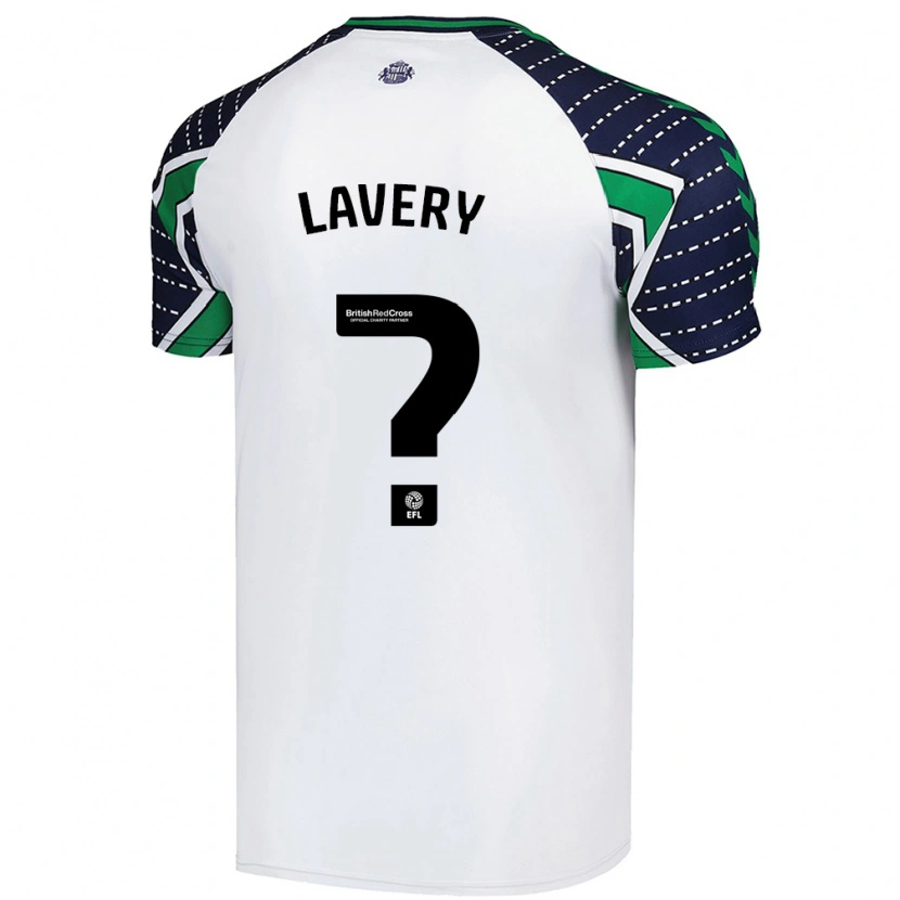 Danxen Enfant Maillot Tom Lavery #0 Blanc Tenues Extérieur 2024/25 T-Shirt