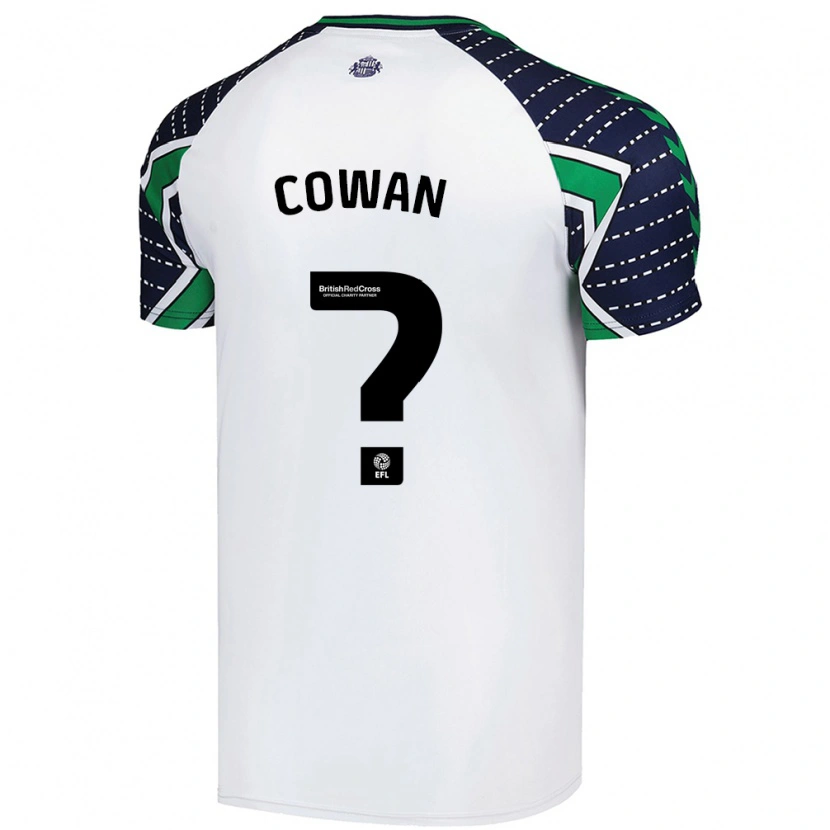 Danxen Enfant Maillot Joe Cowan #0 Blanc Tenues Extérieur 2024/25 T-Shirt