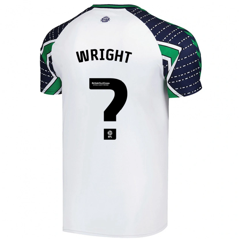 Danxen Enfant Maillot Ryan Wright #0 Blanc Tenues Extérieur 2024/25 T-Shirt