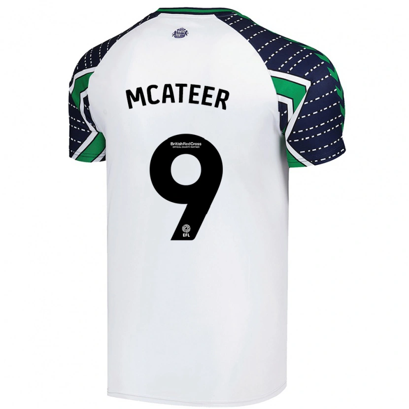 Danxen Enfant Maillot Mary Mcateer #9 Blanc Tenues Extérieur 2024/25 T-Shirt