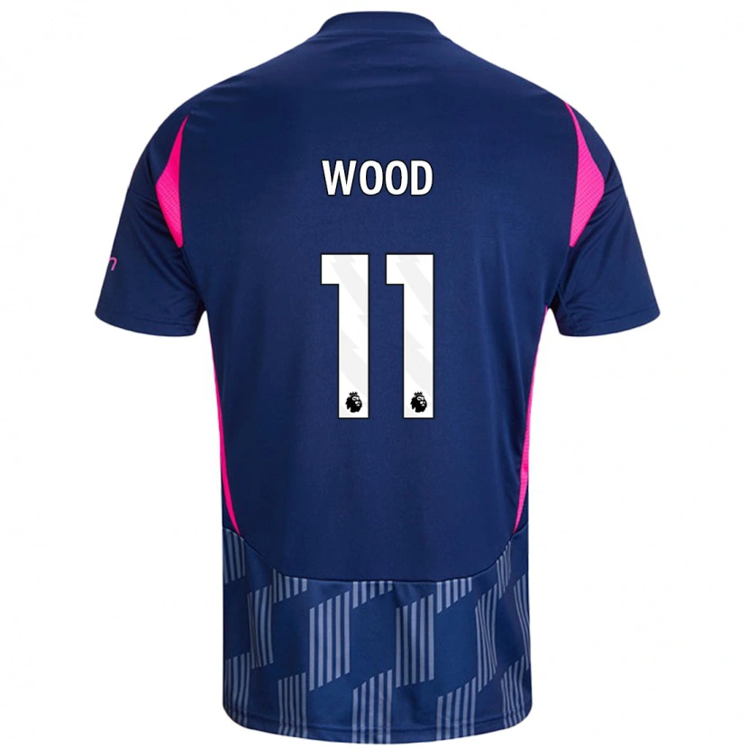 Danxen Enfant Maillot Chris Wood #11 Bleu Royal Rose Tenues Extérieur 2024/25 T-Shirt