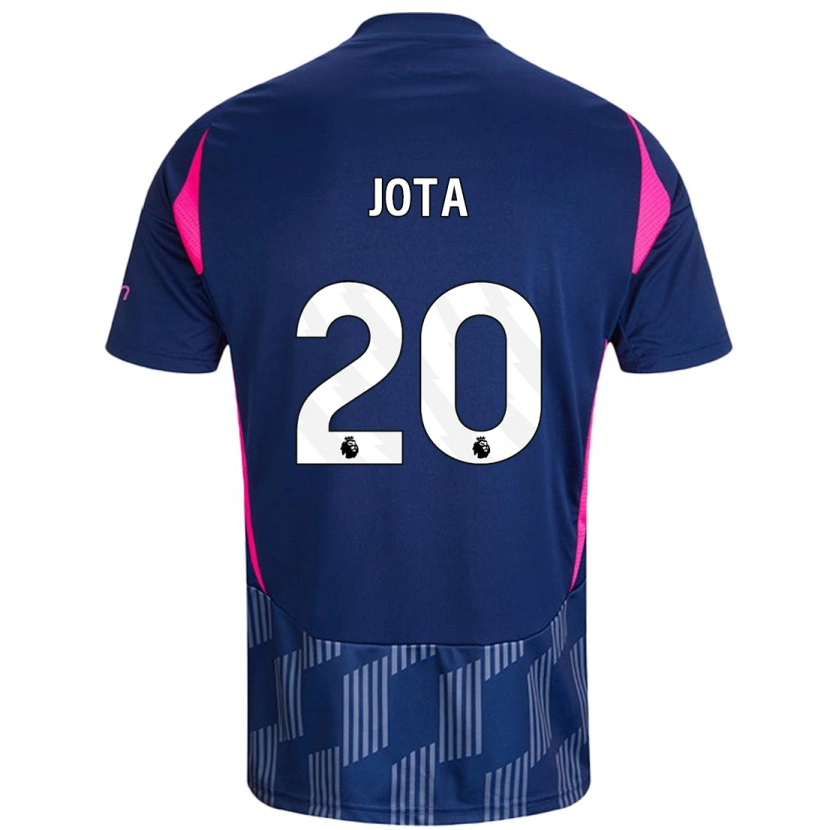 Danxen Enfant Maillot Jota Silva #20 Bleu Royal Rose Tenues Extérieur 2024/25 T-Shirt