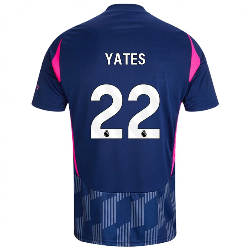 Danxen Enfant Maillot Ryan Yates #22 Bleu Royal Rose Tenues Extérieur 2024/25 T-Shirt