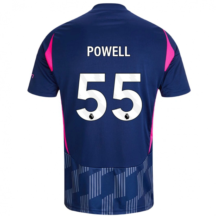 Danxen Enfant Maillot Josh Powell #55 Bleu Royal Rose Tenues Extérieur 2024/25 T-Shirt