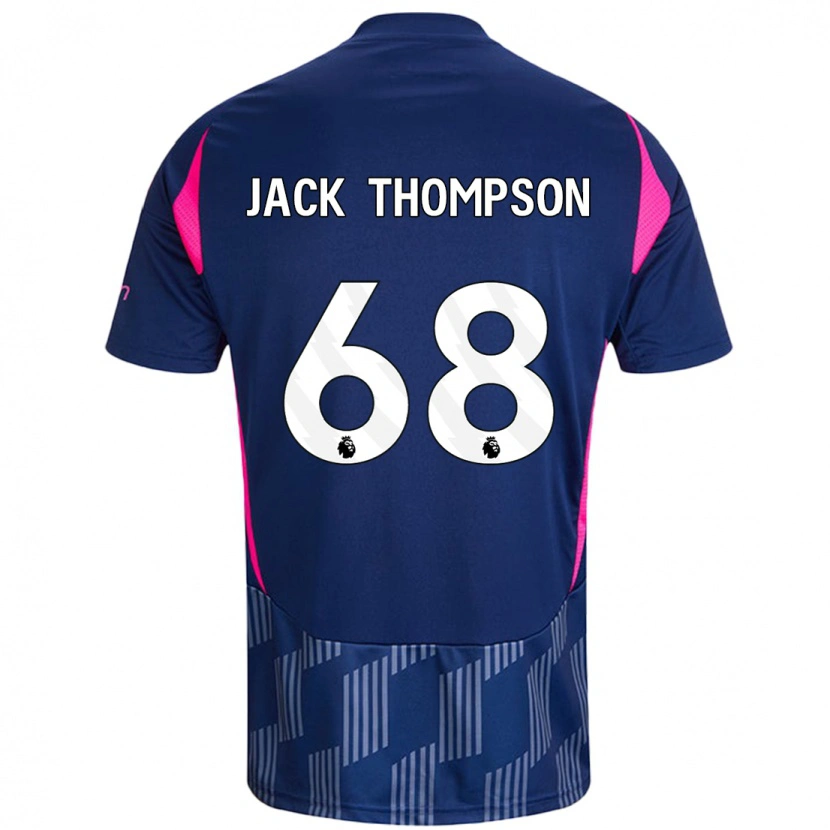 Danxen Enfant Maillot Jack Thompson #68 Bleu Royal Rose Tenues Extérieur 2024/25 T-Shirt