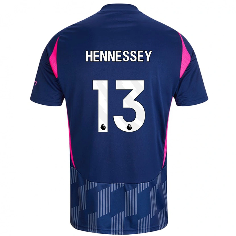 Danxen Enfant Maillot Wayne Hennessey #13 Bleu Royal Rose Tenues Extérieur 2024/25 T-Shirt