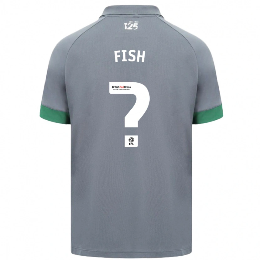 Danxen Enfant Maillot Will Fish #0 Gris Foncé Tenues Extérieur 2024/25 T-Shirt