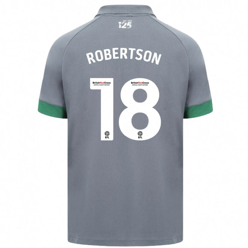 Danxen Enfant Maillot Alex Robertson #18 Gris Foncé Tenues Extérieur 2024/25 T-Shirt