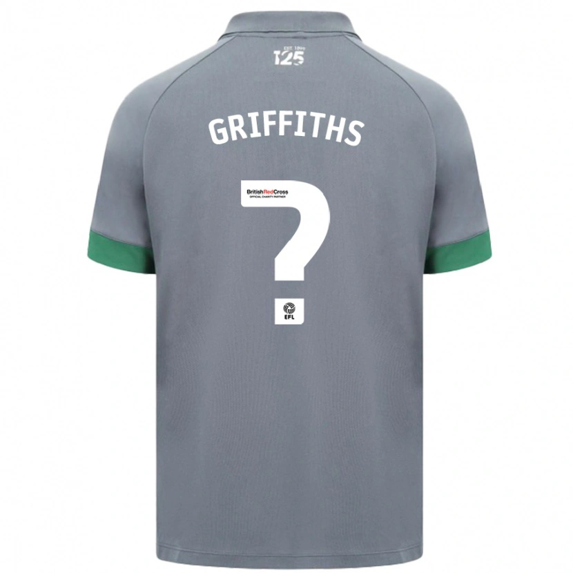 Danxen Enfant Maillot Ewan Griffiths #0 Gris Foncé Tenues Extérieur 2024/25 T-Shirt