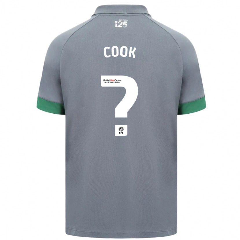 Danxen Enfant Maillot Freddie Cook #0 Gris Foncé Tenues Extérieur 2024/25 T-Shirt