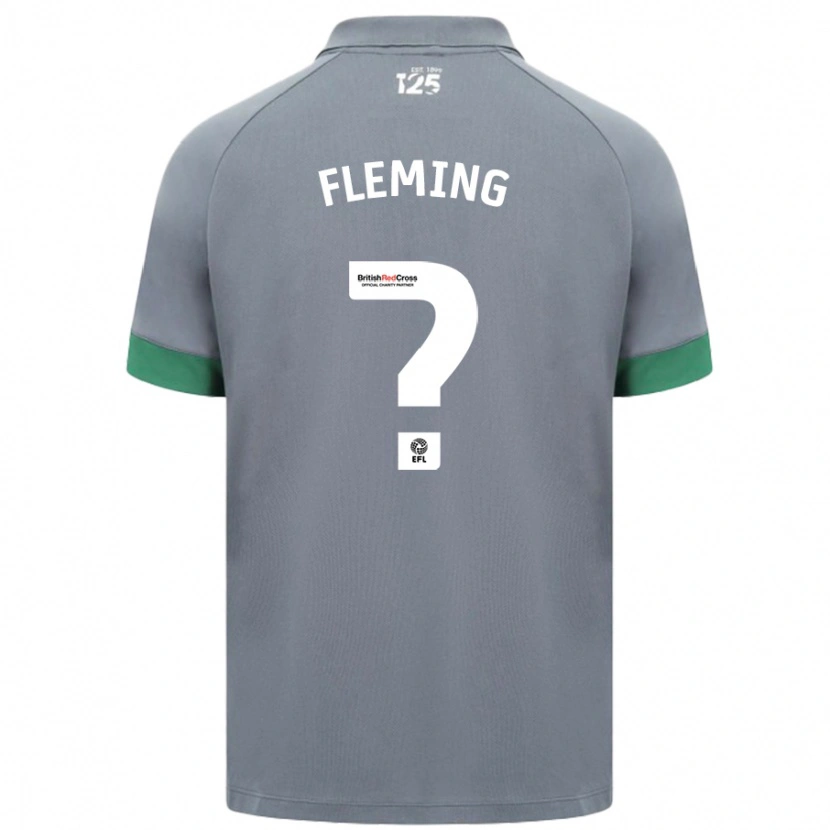 Danxen Enfant Maillot Cole Fleming #0 Gris Foncé Tenues Extérieur 2024/25 T-Shirt