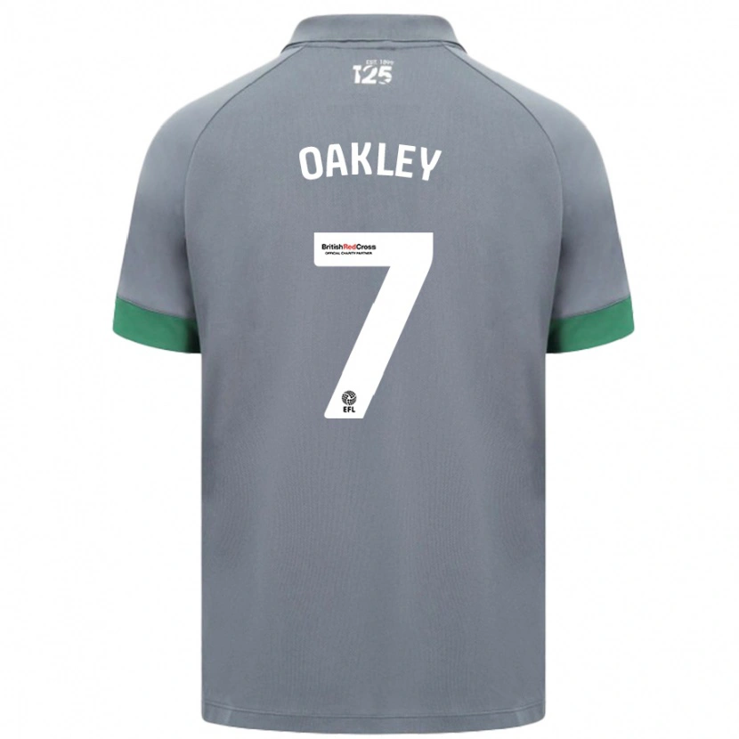 Danxen Enfant Maillot Rhianne Oakley #7 Gris Foncé Tenues Extérieur 2024/25 T-Shirt