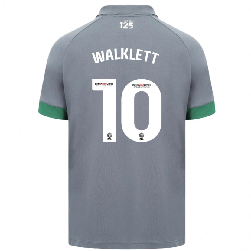 Danxen Enfant Maillot Kerry Walklett #10 Gris Foncé Tenues Extérieur 2024/25 T-Shirt