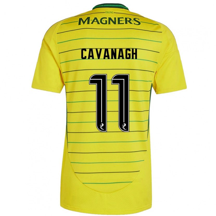 Danxen Enfant Maillot Colette Cavanagh #11 Jaune Tenues Extérieur 2024/25 T-Shirt