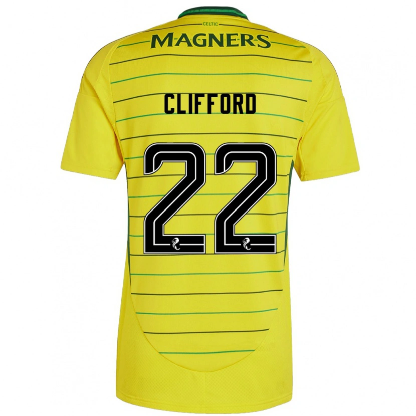 Danxen Enfant Maillot Lucy Ashworth-Clifford #22 Jaune Tenues Extérieur 2024/25 T-Shirt