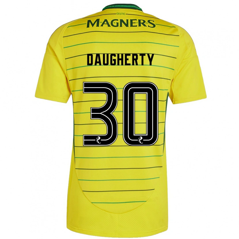 Danxen Enfant Maillot Kelsey Daugherty #30 Jaune Tenues Extérieur 2024/25 T-Shirt