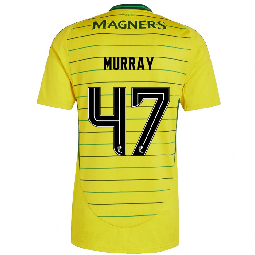 Danxen Enfant Maillot Dane Murray #47 Jaune Tenues Extérieur 2024/25 T-Shirt