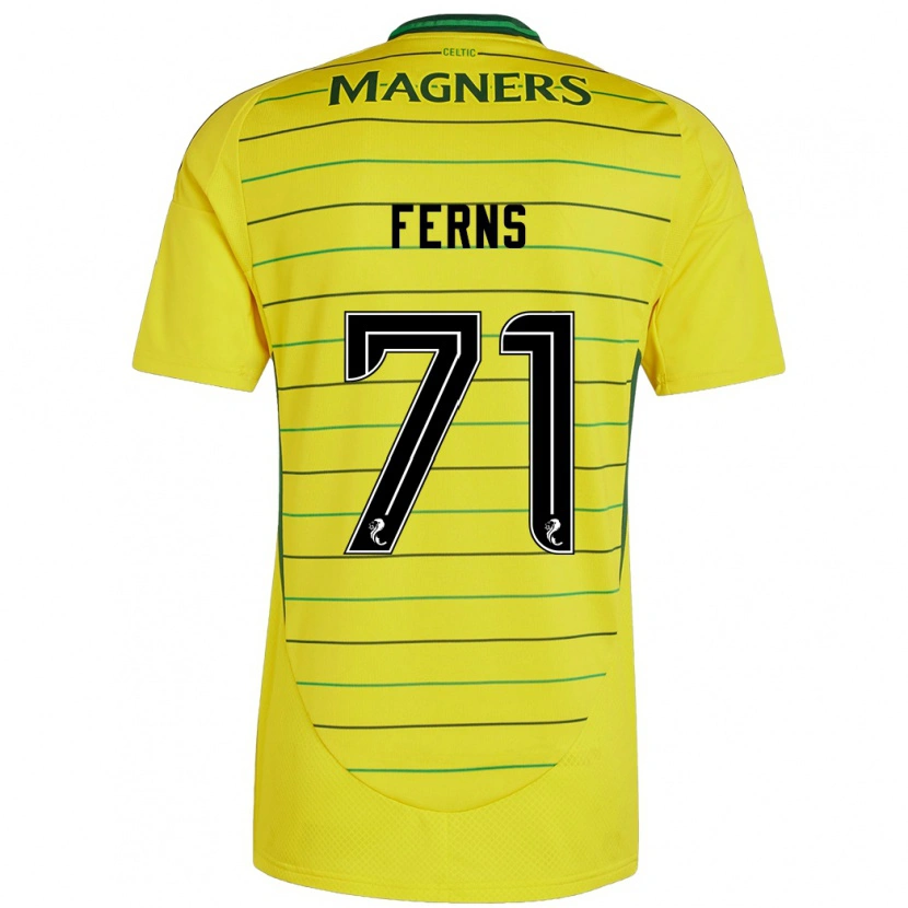 Danxen Enfant Maillot Abbie Ferns #71 Jaune Tenues Extérieur 2024/25 T-Shirt