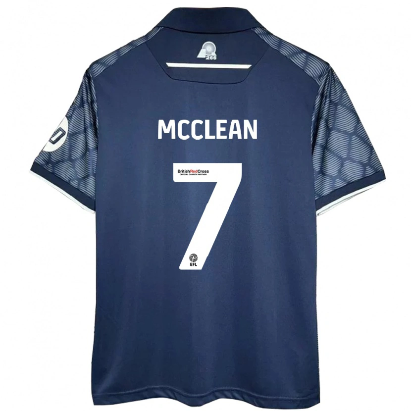 Danxen Enfant Maillot James Mcclean #7 Noir Tenues Extérieur 2024/25 T-Shirt