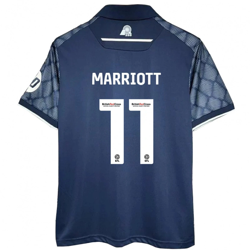 Danxen Enfant Maillot Jack Marriott #11 Noir Tenues Extérieur 2024/25 T-Shirt