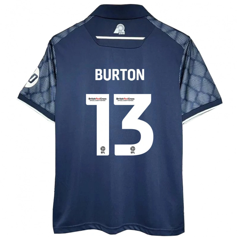 Danxen Enfant Maillot Callum Burton #13 Noir Tenues Extérieur 2024/25 T-Shirt