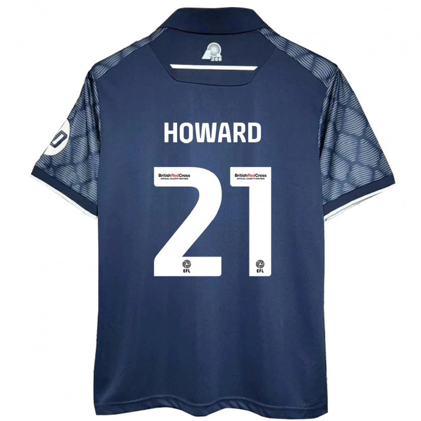 Danxen Enfant Maillot Mark Howard #21 Noir Tenues Extérieur 2024/25 T-Shirt