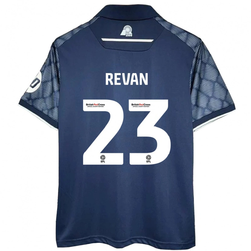 Danxen Enfant Maillot Sebastian Revan #23 Noir Tenues Extérieur 2024/25 T-Shirt