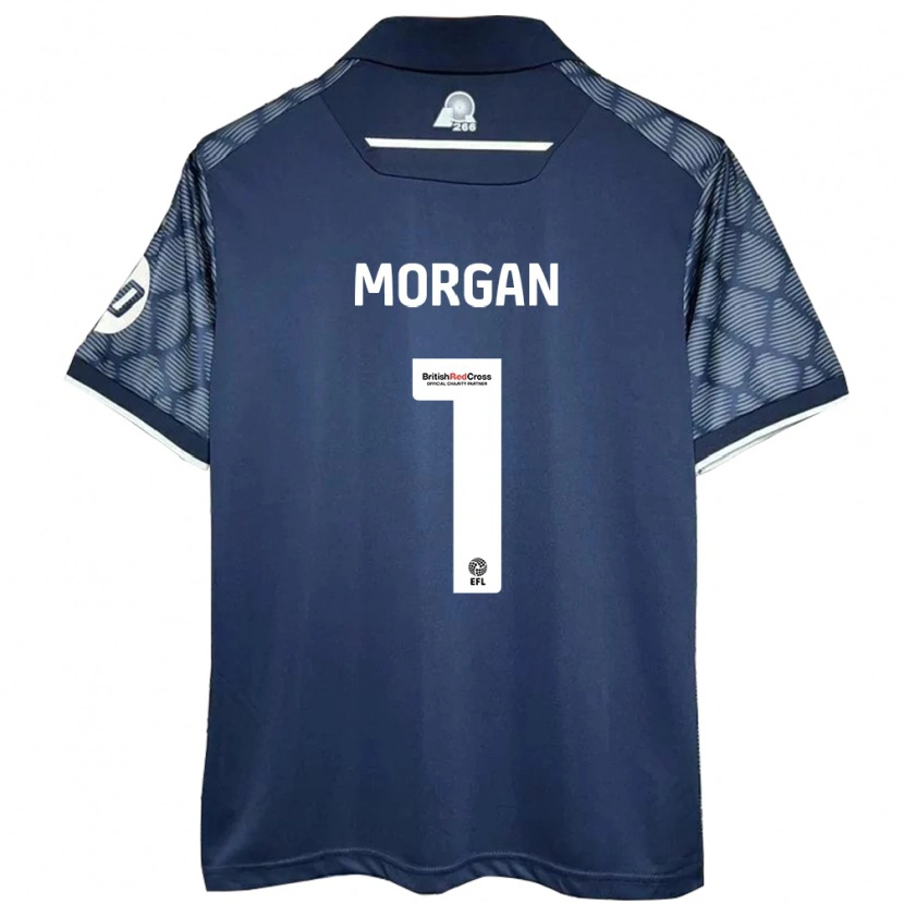 Danxen Enfant Maillot Delyth Morgan #1 Noir Tenues Extérieur 2024/25 T-Shirt