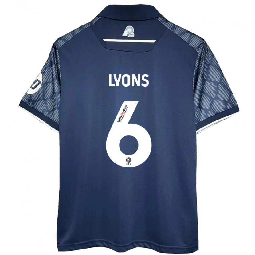 Danxen Enfant Maillot Lauryn Lyons #6 Noir Tenues Extérieur 2024/25 T-Shirt