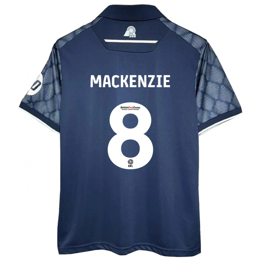 Danxen Enfant Maillot Libby Mackenzie #8 Noir Tenues Extérieur 2024/25 T-Shirt