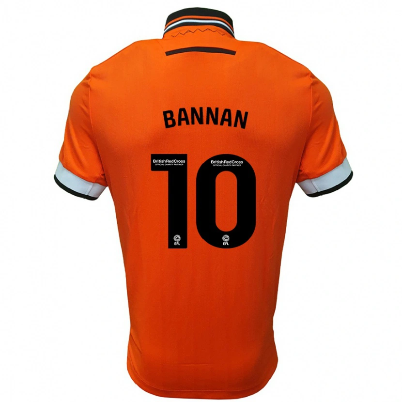 Danxen Enfant Maillot Barry Bannan #10 Orange Blanc Tenues Extérieur 2024/25 T-Shirt