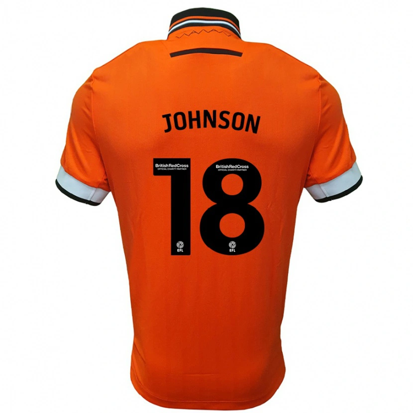 Danxen Enfant Maillot Marvin Johnson #18 Orange Blanc Tenues Extérieur 2024/25 T-Shirt