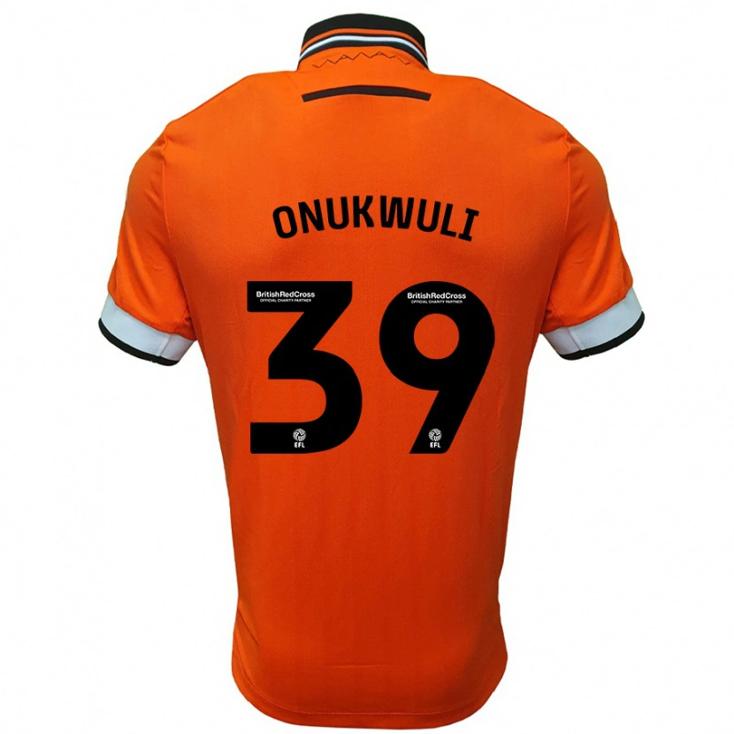 Danxen Enfant Maillot Favour Onukwuli #39 Orange Blanc Tenues Extérieur 2024/25 T-Shirt