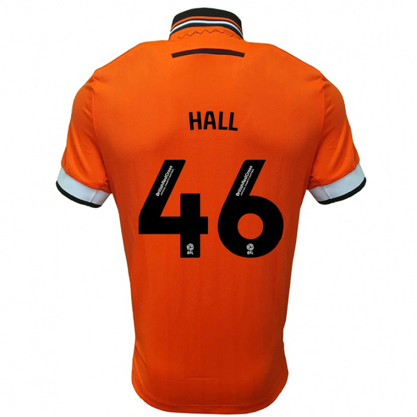 Danxen Enfant Maillot Jack Hall #46 Orange Blanc Tenues Extérieur 2024/25 T-Shirt