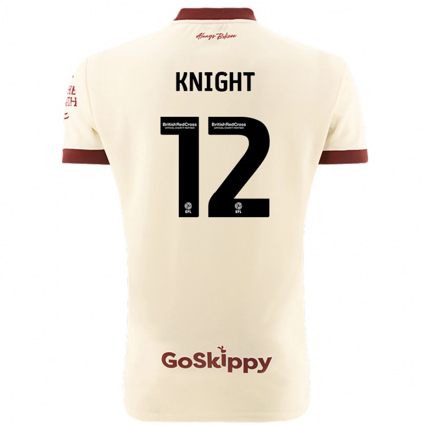 Danxen Enfant Maillot Jason Knight #12 Blanc Crème Tenues Extérieur 2024/25 T-Shirt