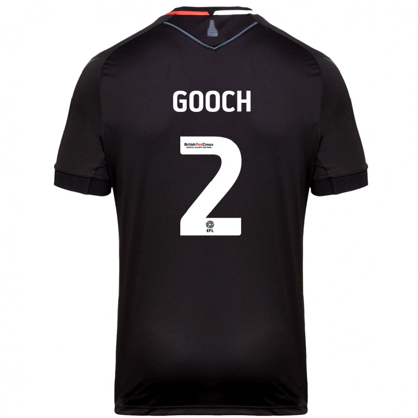 Danxen Enfant Maillot Lynden Gooch #2 Noir Tenues Extérieur 2024/25 T-Shirt