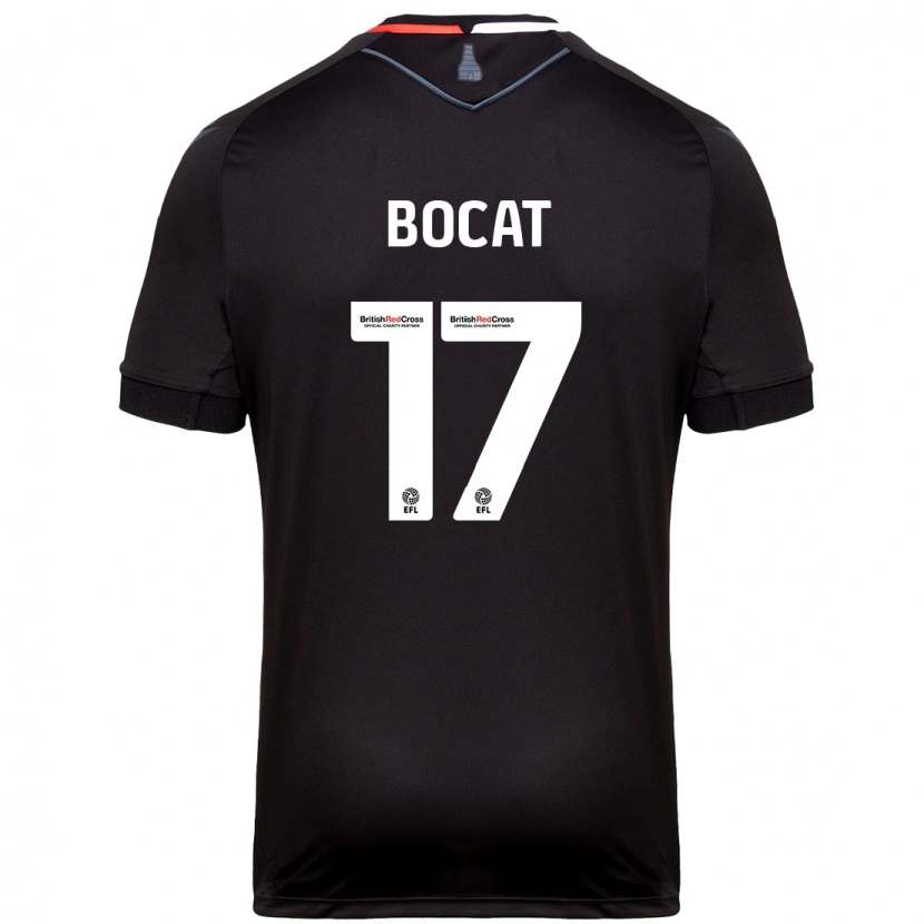 Danxen Enfant Maillot Eric-Junior Bocat #17 Noir Tenues Extérieur 2024/25 T-Shirt