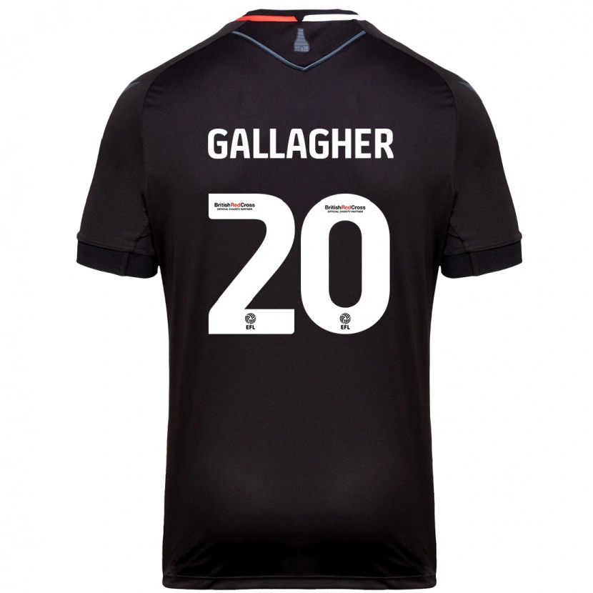 Danxen Enfant Maillot Sam Gallagher #20 Noir Tenues Extérieur 2024/25 T-Shirt