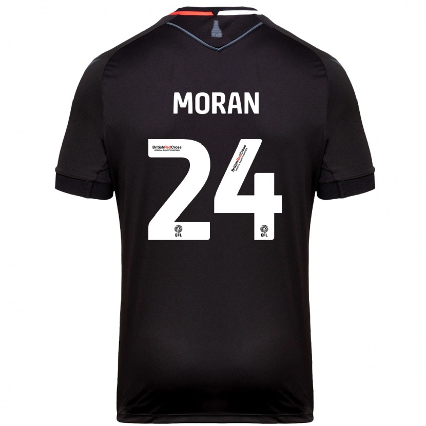 Danxen Enfant Maillot Andrew Moran #24 Noir Tenues Extérieur 2024/25 T-Shirt