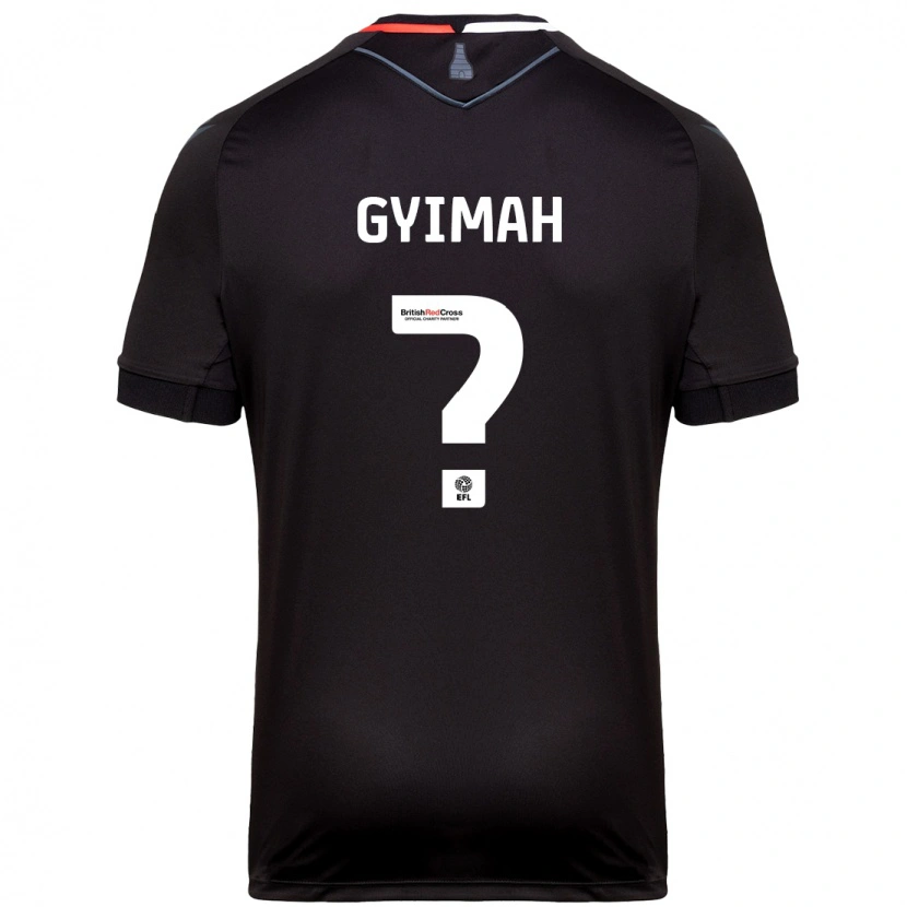 Danxen Enfant Maillot Francis Gyimah #0 Noir Tenues Extérieur 2024/25 T-Shirt