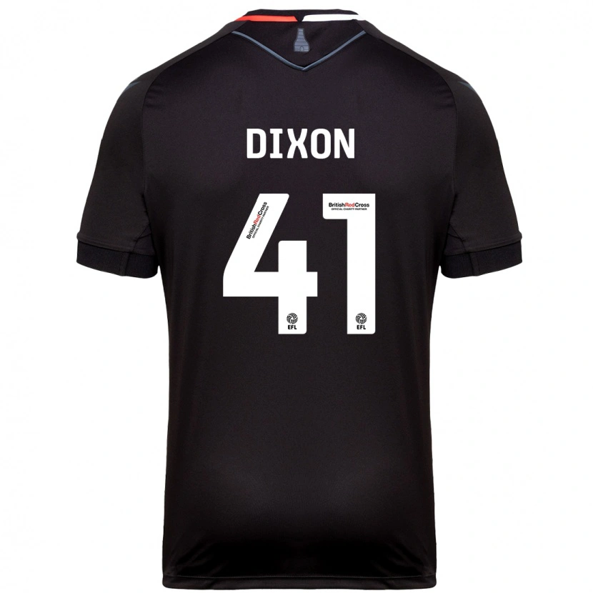 Danxen Enfant Maillot Jaden Dixon #41 Noir Tenues Extérieur 2024/25 T-Shirt