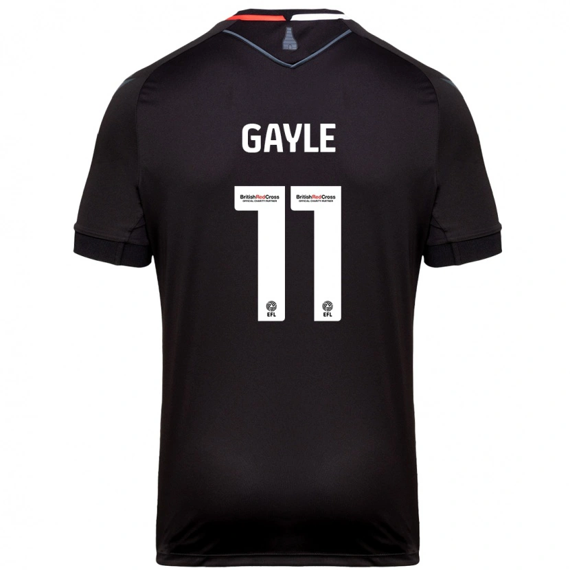 Danxen Enfant Maillot Dwight Gayle #11 Noir Tenues Extérieur 2024/25 T-Shirt