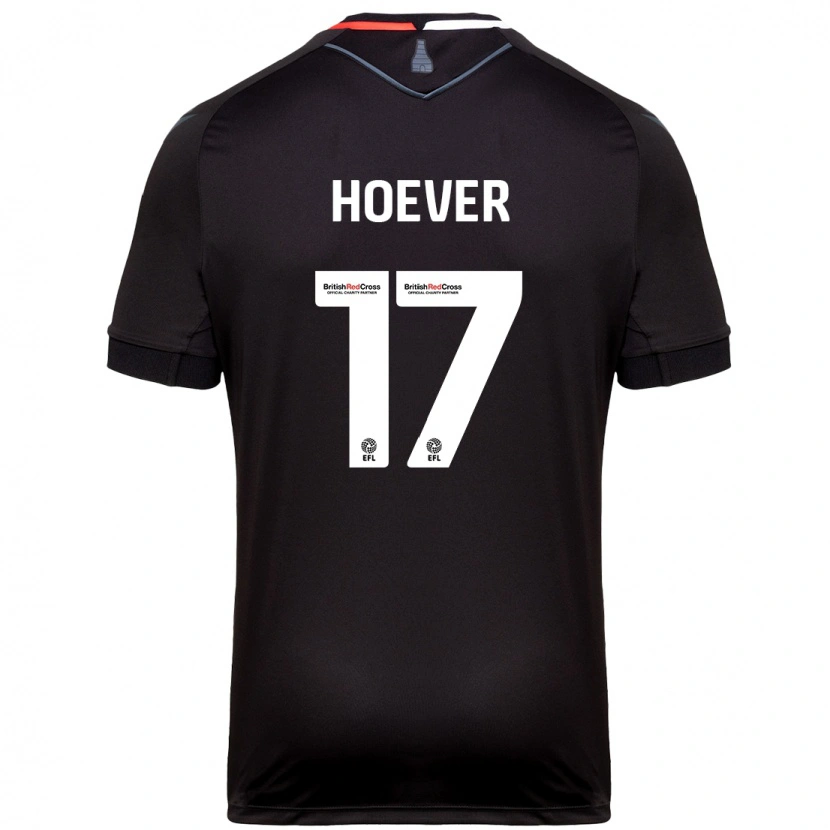 Danxen Enfant Maillot Ki-Jana Hoever #17 Noir Tenues Extérieur 2024/25 T-Shirt