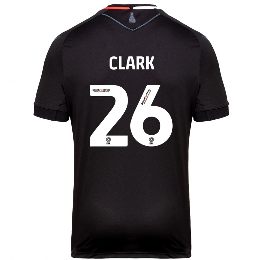 Danxen Enfant Maillot Ciaran Clark #26 Noir Tenues Extérieur 2024/25 T-Shirt