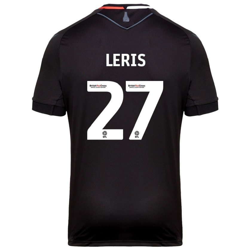 Danxen Enfant Maillot Mehdi Léris #27 Noir Tenues Extérieur 2024/25 T-Shirt