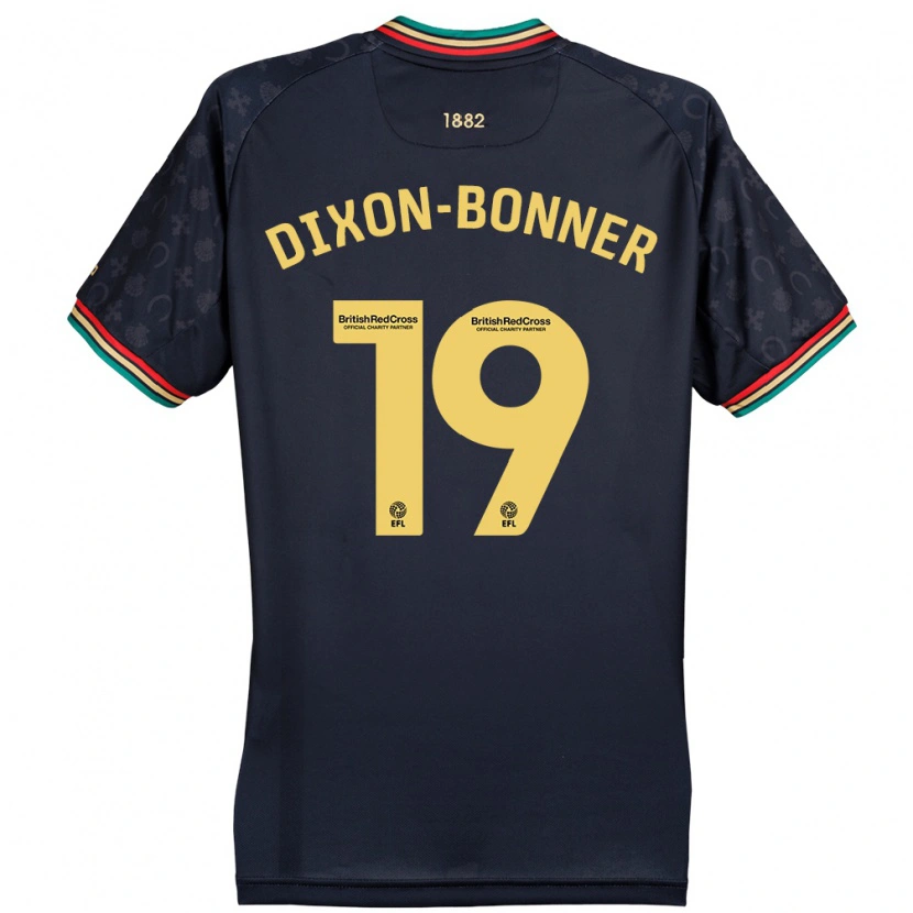 Danxen Enfant Maillot Elijah Dixon-Bonner #19 Bleu Marine Foncé Tenues Extérieur 2024/25 T-Shirt